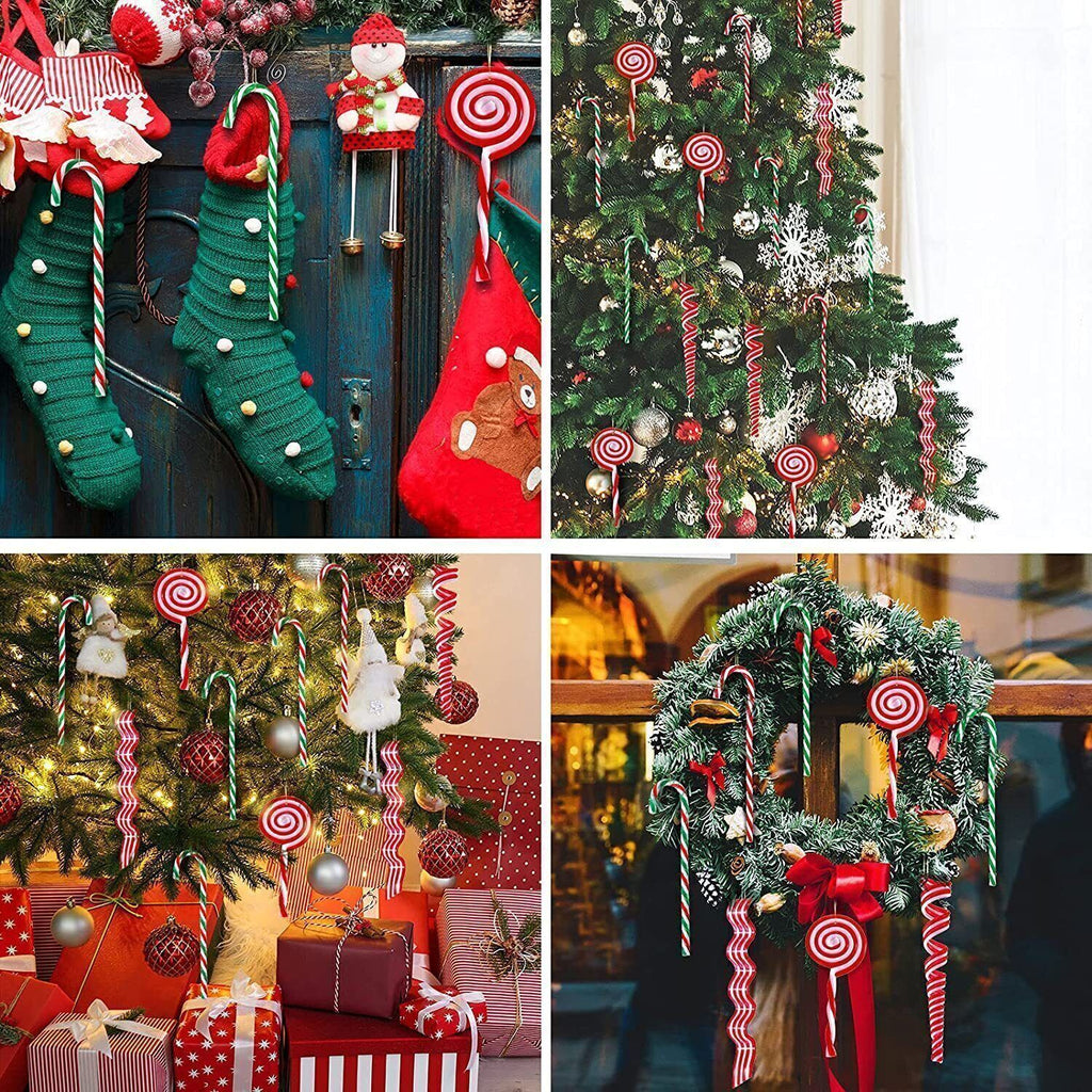 Weihnachtsbaumschmuck-Anhänger - Zuckerstangen