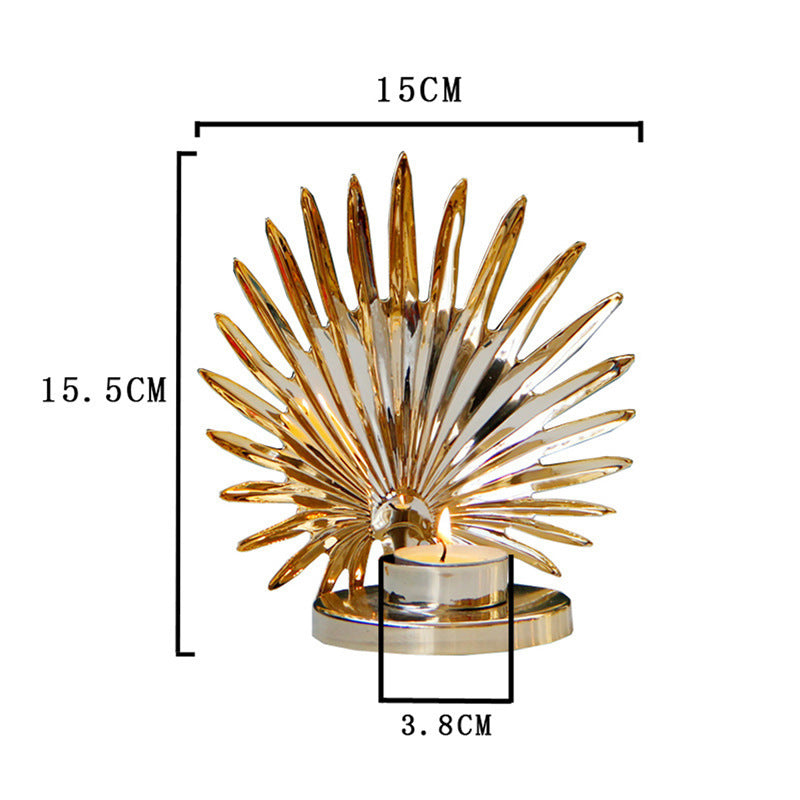 Golderner Kerzenhalter aus Metall