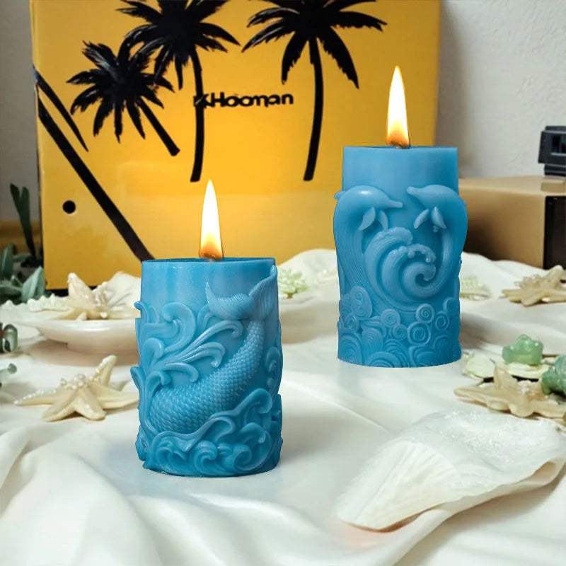 (Weihnachts-)Kerzen-Silikonform, zum Selbermachen