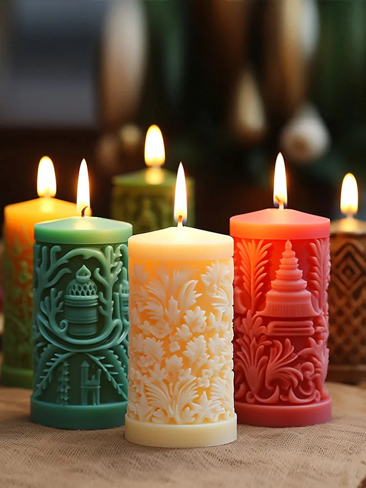 (Weihnachts-)Kerzen-Silikonform, zum Selbermachen