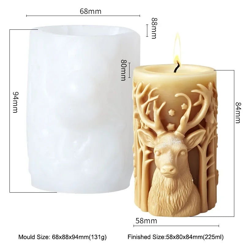 (Weihnachts-)Kerzen-Silikonform, zum Selbermachen