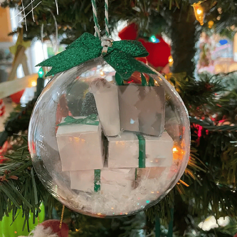 Weihnachtsbaumschmuck - Transparente Kugeln zum Aufhängen