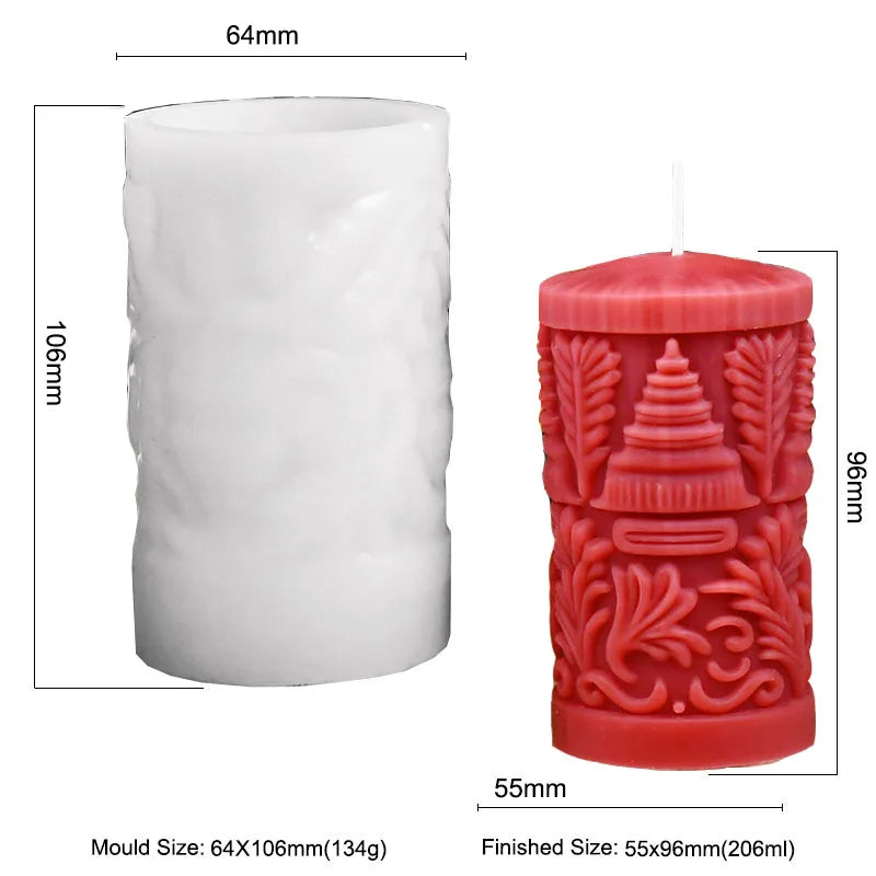 (Weihnachts-)Kerzen-Silikonform, zum Selbermachen