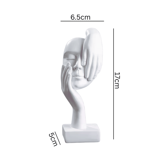 Mattes Finish der Gesicht Skulptur – hochwertige, ruhige Wohndekoration