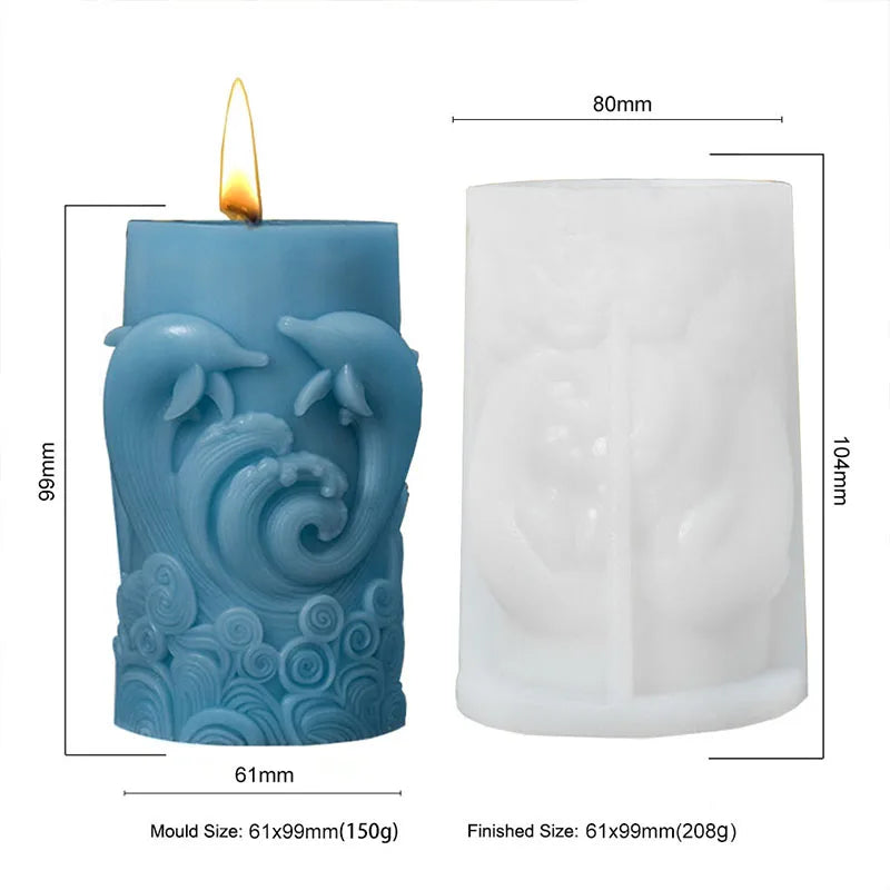 (Weihnachts-)Kerzen-Silikonform, zum Selbermachen