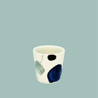Espresso Tasse Keramik Winter Design handgefertigt - Winterliche Espressotasse Swiss Made